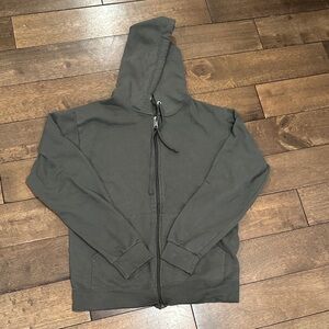 Athletic Works Men's Charcoal Zip-Up Sweater